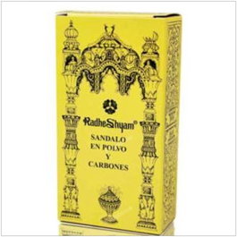 RADHE SHYAM Encens au Santal en Poudre et Charbons
