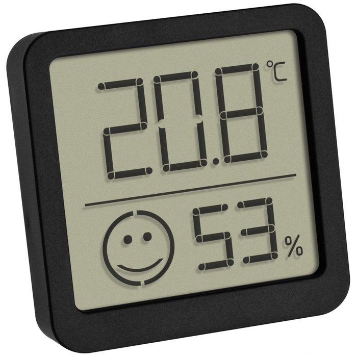 Tfa Lot de 2 Thermo-hygromètres Numériques Noir 30.5053.01.02