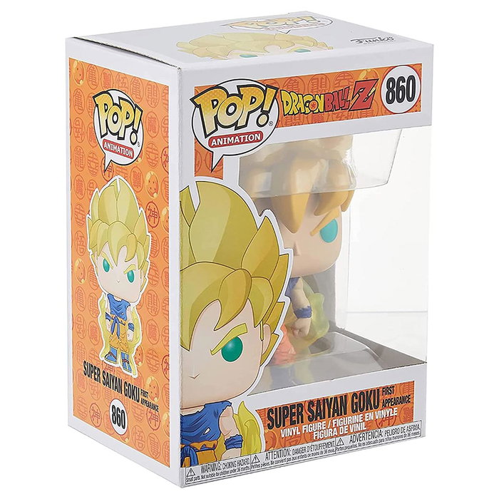 Funko Pop Figurine Vinyle Dragon Ball Z Super Saiyan Goku First Appearance - 9 cm - Référence 48600 Funko Pop Figurine Vinyle Dragon Ball Z Super Saiyan Goku First Appearance - 9 cm - Référence 48600