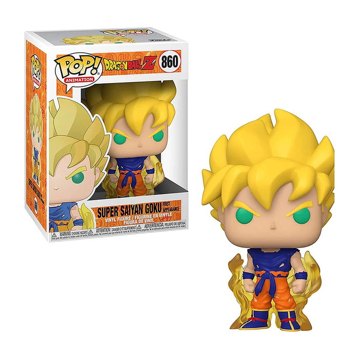 Funko Pop Figurine Vinyle Dragon Ball Z Super Saiyan Goku First Appearance - 9 cm - Référence 48600 Funko Pop Figurine Vinyle Dragon Ball Z Super Saiyan Goku First Appearance - 9 cm - Référence 48600