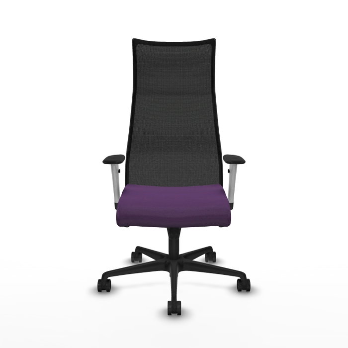 Piqueras y Crespo Chaise de Bureau Albacete Violet et Noir