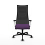 Piqueras y Crespo Chaise de Bureau Albacete Violet et Noir