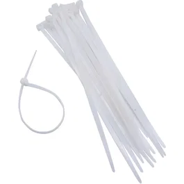 Nature Collier de Tuteurage Permanent Type Colson - Lot de 25 pièces - 15 cm - Transparent - Pour plantes et brise-vue