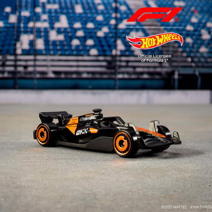 Hot Wheels - Pack de 5 Voitures de F1 à l'échelle 1:64 - Détails métalliques - Inclut RB, Sauber, Haas, McLaren, Alpine