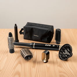 Brosse Sèche-Cheveux et Coiffeur Multifonction Ionique avec Technologie Coanda et 7 Accessoires Wavify InnovaGoods