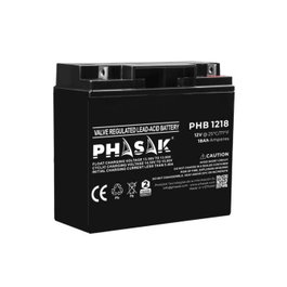 Phasak PHB 1218 Batería 12V 18Ah Plomo-Ácido Sellada Compatible SAI/UPS
