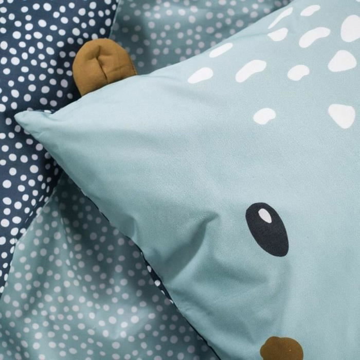 Today Ensemble parure de lit enfant Hippopotame Bleu - 140 x 200 cm Today Ensemble parure de lit enfant Hippopotame Bleu - 140 x 200 cm