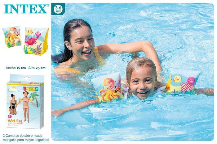 Intex - Brassard gonflable piscine - 23 x 15 cm - PVC - Pour enfants de 3 à 6 ans - Jouet de bain