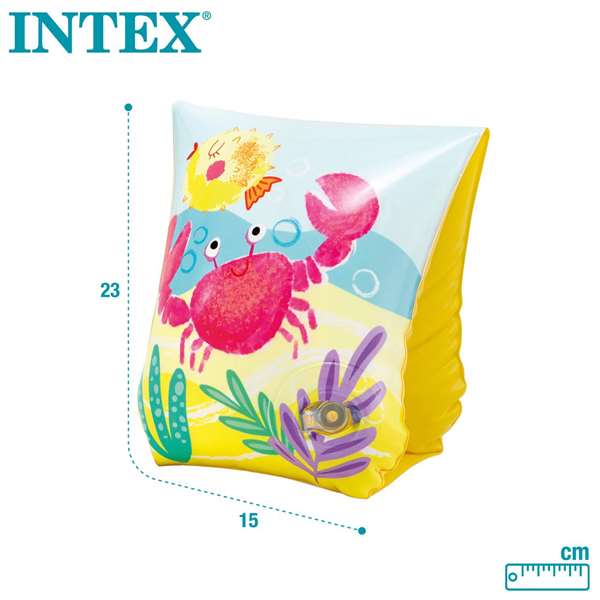 Intex - Brassard gonflable piscine - 23 x 15 cm - PVC - Pour enfants de 3 à 6 ans - Jouet de bain
