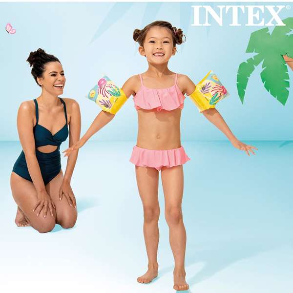 Intex - Brassard gonflable piscine - 23 x 15 cm - PVC - Pour enfants de 3 à 6 ans - Jouet de bain