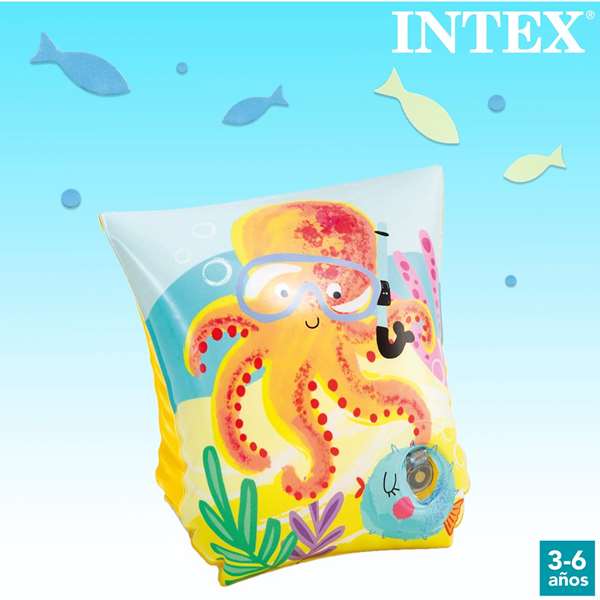 Intex - Brassard gonflable piscine - 23 x 15 cm - PVC - Pour enfants de 3 à 6 ans - Jouet de bain
