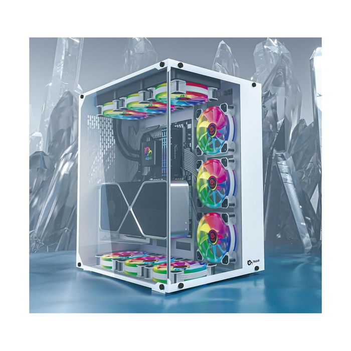 Boîtier ATX semi-tour Talius CRONOS Blanc Boîtier ATX semi-tour Talius CRONOS Blanc