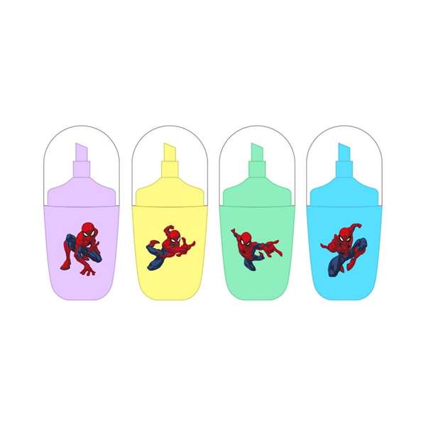 Safta Set de 4 Marqueurs Fluorescents Spider-Man Safta Set de 4 Marqueurs Fluorescents Spider-Man