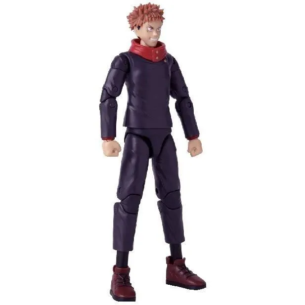 BANDAI Figurine Anime Heroes Itadori Yuji Black Flash 17 cm articulée - Jujutsu Kaisen - 16 points d'articulation avec mains supplémentaires