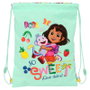 Sac à dos serré par des ficelles Dora Turquoise 26 x 34 x 1 cm