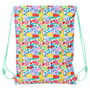 Sac à dos serré par des ficelles Dora Turquoise 26 x 34 x 1 cm