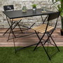 Home Deco Factory Chaise Pliante Bella Vit Noire