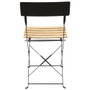 Home Deco Factory Chaise Pliante Bella Vit Noire