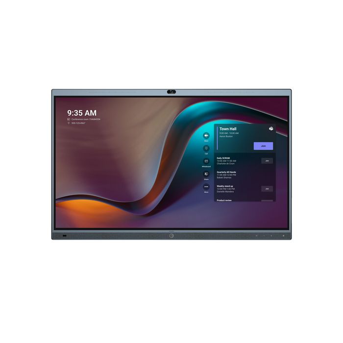 Yealink MeetingBoard - Écran LCD interactif et tableau blanc intelligent de 65 pouces (165 cm) 4K avec caméra pour Microsoft Teams