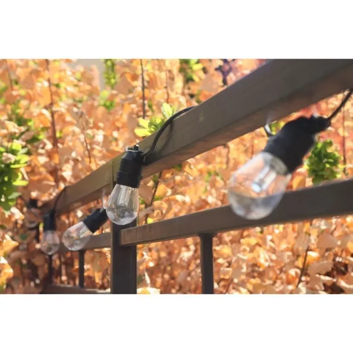 Rio Guirlande Lumineuse Solaire RGB Rio Color 5 mètres Noir - Décor Éclairage Extérieur pour Table, Tonnelle, Jardin, Arbre Rio Guirlande Lumineuse Solaire RGB Rio Color 5 mètres Noir - Décor Éclairage Extérieur pour Table, Tonnelle, Jardin, Arbre