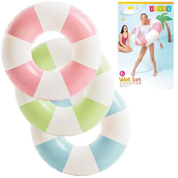 Intex Flotador rueda hinchable - Bouée gonflable en forme de roue 91 cm pour adultes et enfants à partir de 9 ans (modèle aléatoire)