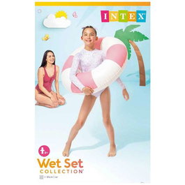 Intex Flotador rueda hinchable - Bouée gonflable en forme de roue 91 cm pour adultes et enfants à partir de 9 ans (modèle aléatoire)