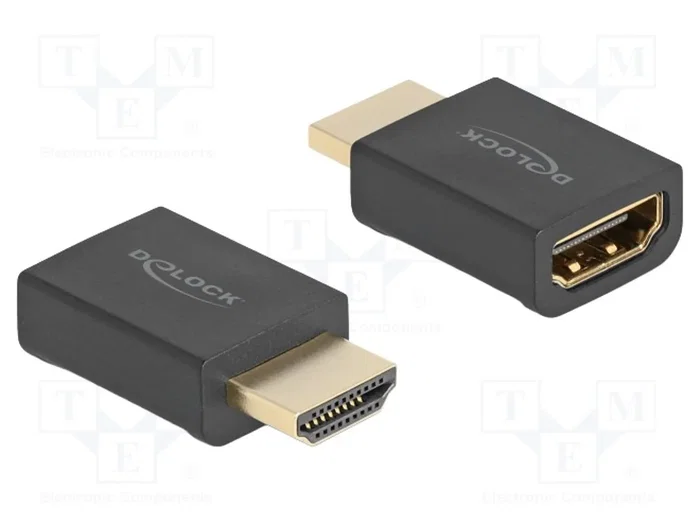 DELOCK Adaptateur HDMI High Speed + Ethernet Noir DELOCK Adaptateur HDMI High Speed + Ethernet Noir