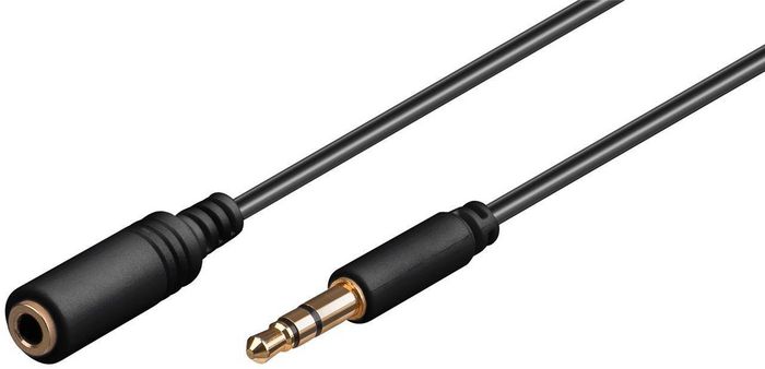 MicroConnect Câble d'extension audio Minijack 3,5 mm Mâle-Femelle stéréo plaqué or - 0,5 m MicroConnect Câble d'extension audio Minijack 3,5 mm Mâle-Femelle stéréo plaqué or - 0,5 m