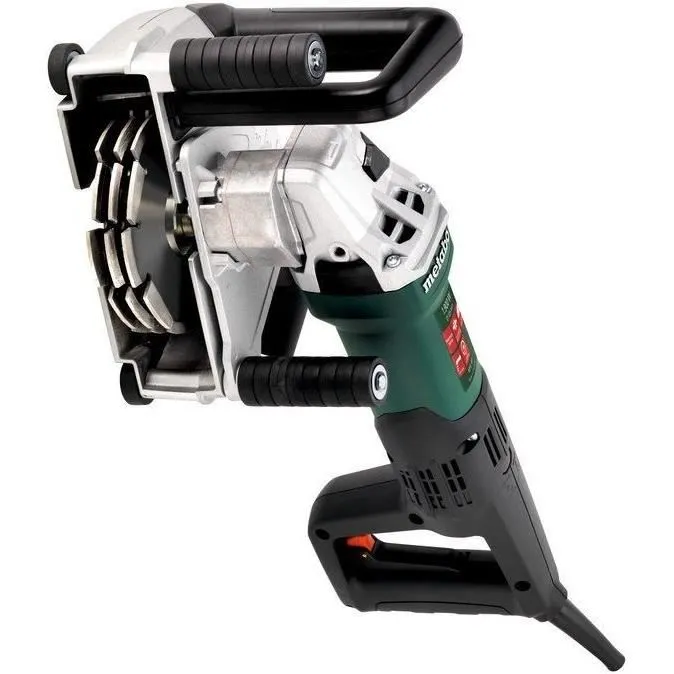 Metabo Rainureuse à béton MFE 40, profondeur de coupe 40 mm avec 2 meules diamantées, pour installations électriques, raccord aspirateur