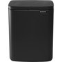 Brabantia BO Poubelle 12 Litres Gris Mat Infini