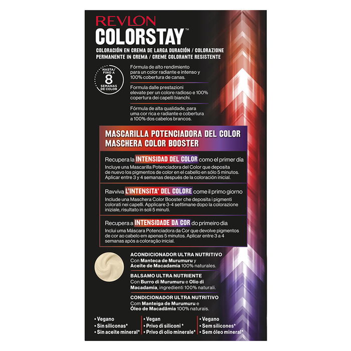Revlon Mass Market Coloration Permanente COLORSTAY #8.13 Blond Clair Beige 4 Unités