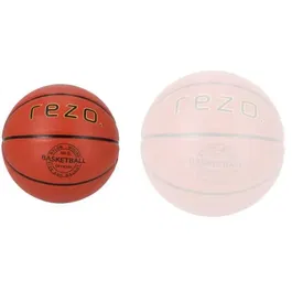 Rezo Ballon de Basket en Caoutchouc Taille 5 - Marron - Pour le Basketball et le Handball