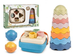 Jugatoys - misprimerosjuguetes Tours empilables et emboîtables pour enfants 33x11x23cm