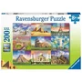 Ravensburger - Puzzle XXL 200 pièces pour enfants dès 8 ans - Les monuments du monde - Architecture - 49 x 36 cm