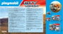 Playmobil Pick-up de police, moto & 2 personnages