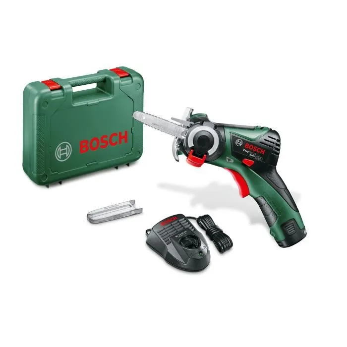 Bosch Easycut 12 - Scie de coupe droite sans fil 12V avec batterie 2,5Ah et lame NanoBlade pour bois (jusqu'à 65 mm d'épaisseur) Bosch Easycut 12 - Scie de coupe droite sans fil 12V avec batterie 2,5Ah et lame NanoBlade pour bois (jusqu'à 65 mm d'épaisseur)