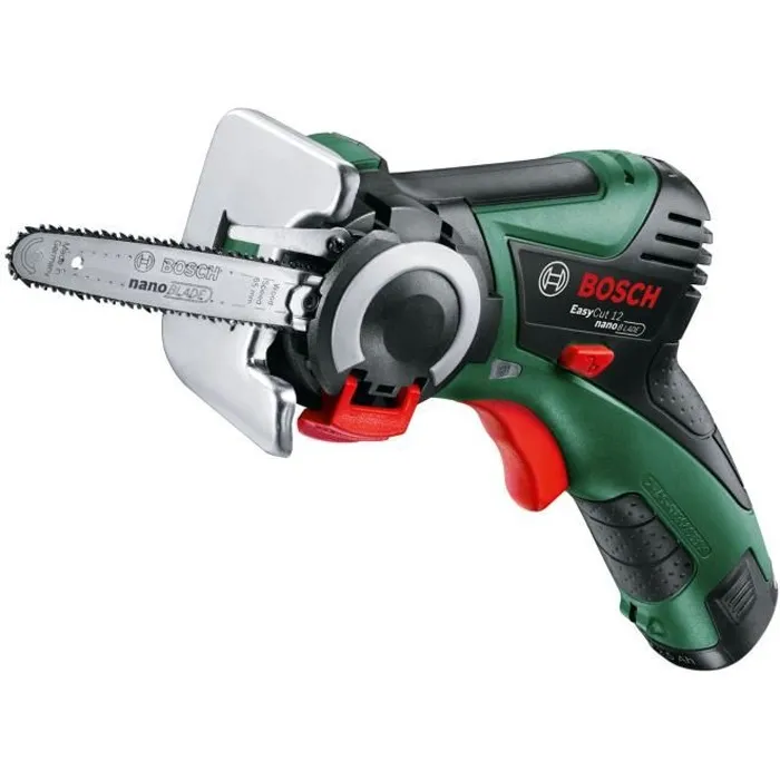Bosch Easycut 12 - Scie de coupe droite sans fil 12V avec batterie 2,5Ah et lame NanoBlade pour bois (jusqu'à 65 mm d'épaisseur) Bosch Easycut 12 - Scie de coupe droite sans fil 12V avec batterie 2,5Ah et lame NanoBlade pour bois (jusqu'à 65 mm d'épaisseur)
