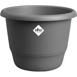ELHO Pot de fleurs Amiga Rond 30 Noir - Diamètre 29.5 x Hauteur 22 cm - Pour extérieur - 100% recyclé