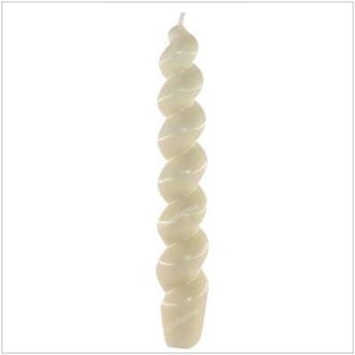 CERABELLA Bougie Bougie Spirale 9 N1 Blanche 2,3x17cm Lot de 4 CERABELLA Bougie Bougie Spirale 9 N1 Blanche 2,3x17cm Lot de 4