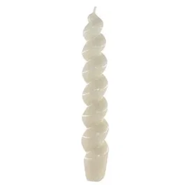 CERABELLA Lot de 4 bougies spirales blanches 2,3x17cm