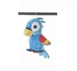 Creaciones Llopis - Loro ani 50cm 3 couleurs - Peluche en polyester pour enfants à partir de 1 an