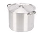 Kinvara Olla en Aluminium 28 cm 12,5 L - Argent, Compatible Gaz, Four et Lave-vaisselle (Set de 4)