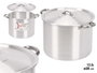 Kinvara Olla en Aluminium 28 cm 12,5 L - Argent, Compatible Gaz, Four et Lave-vaisselle (Set de 4)