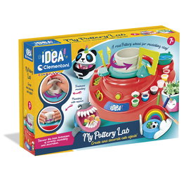 Clementoni Idea 18741 Taller de Aljafería - Kit de modelage en argile avec tour électrique, peinture et outils pour enfants de 7 ans et plus