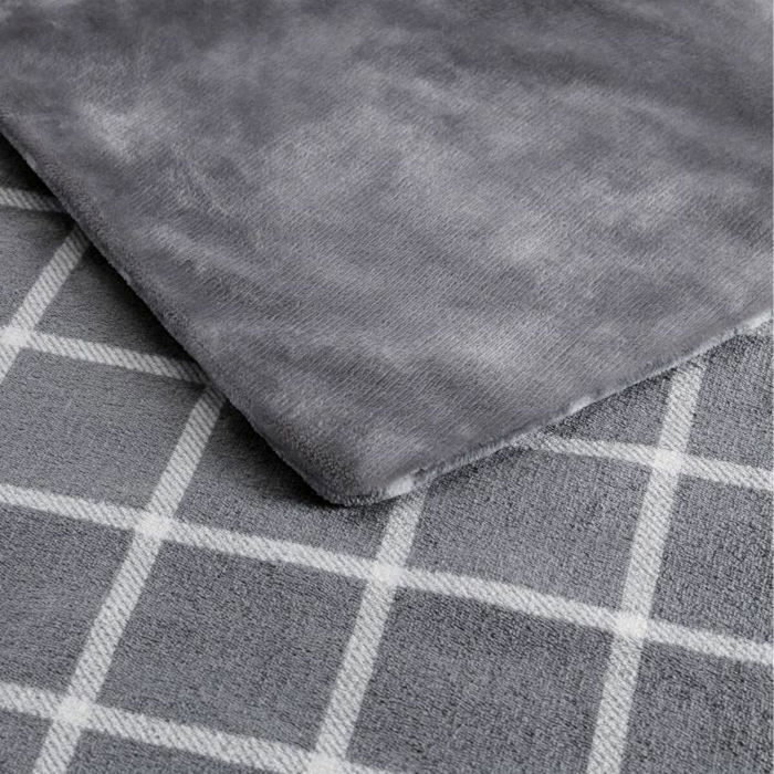Imetec Couverture Chauffante Velours et Sherpa Gris 150x95 cm Imetec Couverture Chauffante Velours et Sherpa Gris 150x95 cm