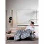 Imetec Couverture Chauffante Velours et Sherpa Gris 150x95 cm