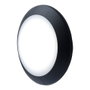 Fumagalli Plafonnier rond Berta noir Ø275 x 80 mm IP66 résine E27