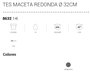Plastiken Maceta Tes Gris anthracite
