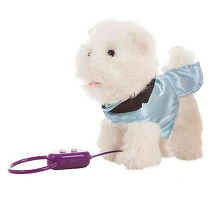 Peluche qui bouge Dog Blanc 22 cm (22 cm) Peluche qui bouge Dog Blanc 22 cm (22 cm)