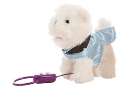 Creaciones Llopis - Jouet Chien Interactif Qui Marche et Aboie - Télécommandé avec Câble - 22 cm - Fonctionne avec 3 Piles LR06 - Pour Enfants 3 Ans et Plus